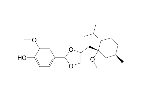 4-(4-(((1R,2S,5R)-2-Isopropyl-1-methoxy-5-methylcyclohexyl)methyl)-1,3-dioxolan-2-yl)-2-methoxyphenol