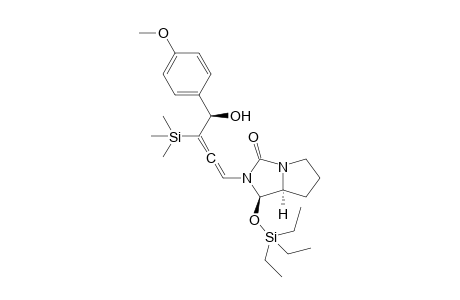 (1R,7aS)-2-((4R)-4-hydroxy-4-(4-methoxyphenyl)-3-(trimethylsilyl)buta-1,2-dienyl)-1-(triethylsilyloxy)tetrahydro-1H-pyrrolo[1,2-c]imidazol-3(2H)-one