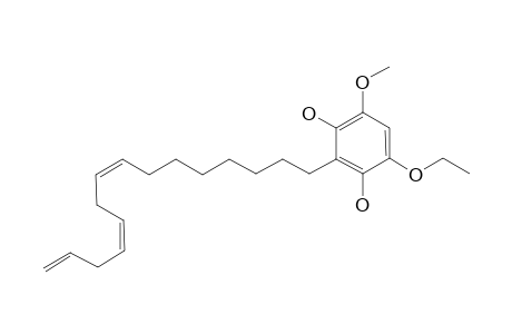 4-METHOXY-6-ETHOXY-2-[(8'Z,11'Z)-8',11',14'-PENTADECATRIENE]-RESORCINOL