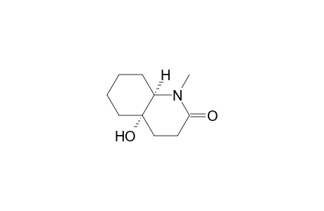 2(1H)-Quinolinone, octahydro-4a-hydroxy-1-methyl-, cis-
