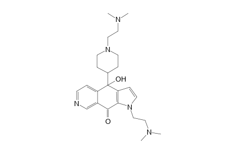 1-[2'-(N,N-Dimethylamino)ethyl]-4-hydroxy-4-{1"-[2"'-(N',N'-diethylamino)ethyl]piperidin-4"-yl]-1H-pyrrolo[3,2-g]isoquinolin-9(4H)-one