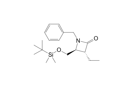 (3R,4S)-1-benzyl-4-[[tert-butyl(dimethyl)silyl]oxymethyl]-3-ethyl-azetidin-2-one