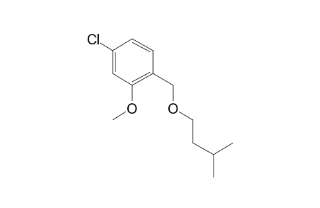 4-Chloro-2-methoxybenzyl alcohol, 3-methylbutyl ether