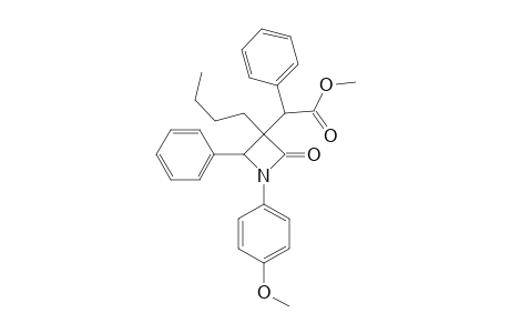 3-N-BUTYL-3-[ALPHA-(METHOXYCARBONYL)-BENZYL]-1-(4-METHOXYPHENYL)-4-PHENYLAZETIDIN-2-ONE
