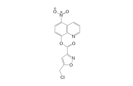 3-Isoxazolecarboxylic acid, 5-(chloromethyl)-, 5-nitro-8-quinolinyl ester