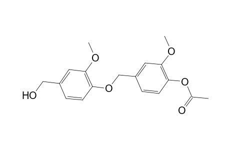 4-([4-(Hydroxymethyl)-2-methoxyphenoxy]methyl)-2-methoxyphenyl acetate
