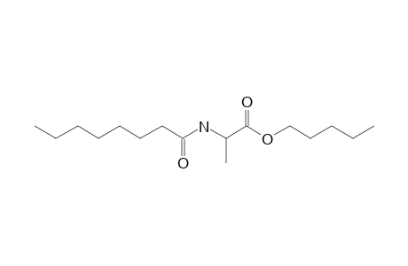 L-Alanine, N-octanoyl-, pentyl ester