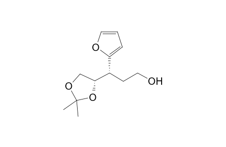 (3R)-3-[(4S)-2,2-dimethyl-1,3-dioxolan-4-yl]-3-(2-furanyl)-1-propanol