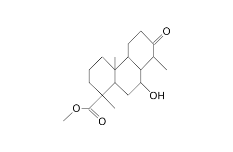 7a-Hydroxy-14a-methyl-13-oxo-(8aH)-podocarpan-18-oic acid, methyl ester