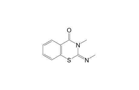 2,3-dihydro-3-methyl-2-(methylimino)-4H-1,3-benzothiazin-4-one
