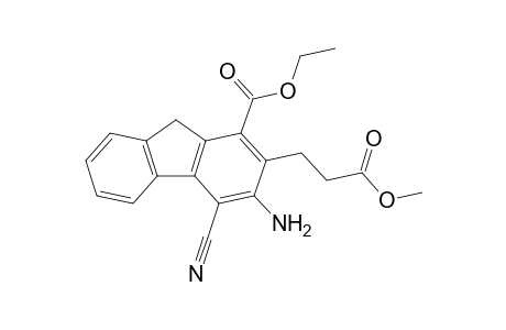 Ethyl 3-amino-4-cyano-2-(3-methoxy-3-oxopropyl)-9H-fluorene-1-carboxylate