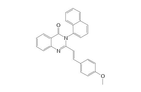 trans-2-[2-(4-Methoxyphenyl)vinyl]-3-(1-naphthyl)-3H-quinazolin-4-one[new2]2-[(E)-2-(4-Methoxy-phenyl)-vinyl]-3-naphthalen-1-yl-3H-quinazolin-4-one