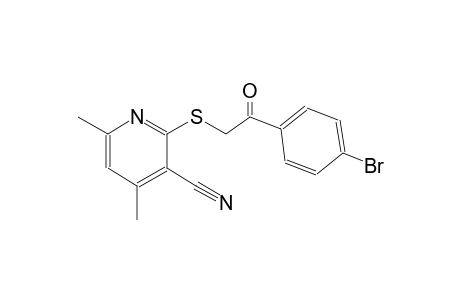 2-{[2-(4-bromophenyl)-2-oxoethyl]sulfanyl}-4,6-dimethylnicotinonitrile
