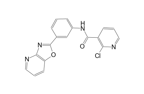3-pyridinecarboxamide, 2-chloro-N-(3-oxazolo[4,5-b]pyridin-2-ylphenyl)-