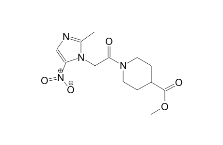 4-piperidinecarboxylic acid, 1-[(2-methyl-5-nitro-1H-imidazol-1-yl)acetyl]-, methyl ester