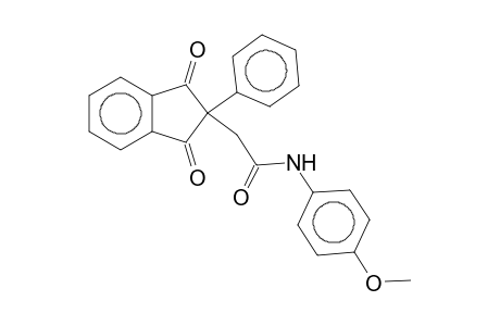 2-(1,3-dioxo-2-phenyl-2,3-dihydro-1H-inden-2-yl)-N-(4-methoxyphenyl)acetamide