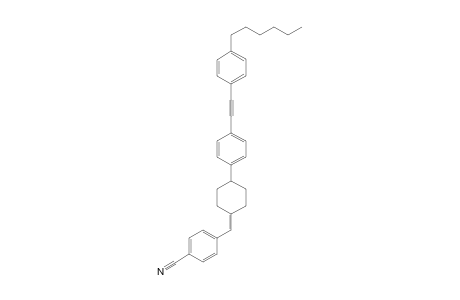 (+-)-1-[(p-Cyanohenyl)methylene]-4-[4'-[(p-hexylphenyl)ethynyl]phenyl]cyclohexane