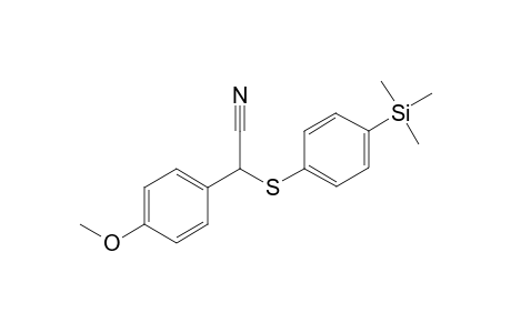 1-(4-Trimethylsilyl)phenylthio-1-(4-methoxyphenyl)sulfanyl)acetonitrile