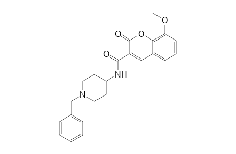 N-(1-Benzylpiperidin-4-yl)-8-methoxy-2-oxo-2H-chromene-3-carboxamide