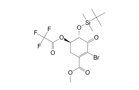 METHYL-(4S,5R)-2-BROMO-4-[(TERT.-BUTYLDIMETHYLSILYL)-OXY]-5-(TRIFLUOROACETYL)-3-OXOCYCLOHEX-1-ENECARBOXYLATE