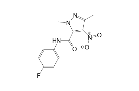 N-(4-fluorophenyl)-1,3-dimethyl-4-nitro-1H-pyrazole-5-carboxamide