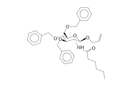 Allyl-2-deoxy-2-hexanoylamino-3,4,6-tri-O-benzyl-b-d-glucopyranoside