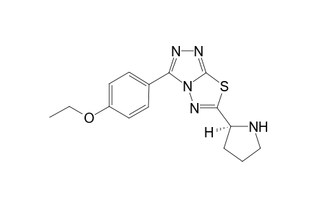 3-(4"-Ethoxyphenyl)-6-(pyrrolidin-2'-yl)-[1,2,4]triazolo[3,4-b]thiadiazole