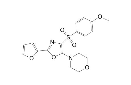 4-[2-(furan-2-yl)-4-[(4-methoxybenzene)sulfonyl]-1,3-oxazol-5-yl]morpholine