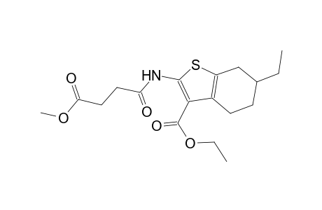 ethyl 6-ethyl-2-[(4-methoxy-4-oxobutanoyl)amino]-4,5,6,7-tetrahydro-1-benzothiophene-3-carboxylate