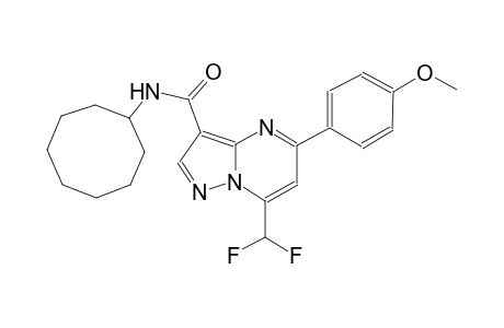 N-cyclooctyl-7-(difluoromethyl)-5-(4-methoxyphenyl)pyrazolo[1,5-a]pyrimidine-3-carboxamide