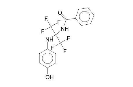 N-[2,2,2-Trifluoro-1-(4-hydroxyanilino)-1-(trifluoromethyl)ethyl]benzamide
