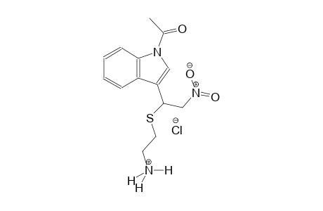 2-{[1-(1-acetyl-1H-indol-3-yl)-2-nitroethyl]sulfanyl}ethanaminium chloride