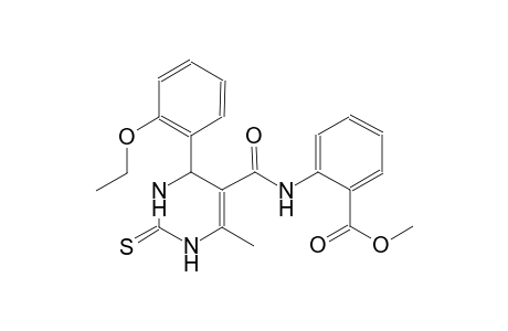 methyl 2-({[4-(2-ethoxyphenyl)-6-methyl-2-thioxo-1,2,3,4-tetrahydro-5-pyrimidinyl]carbonyl}amino)benzoate