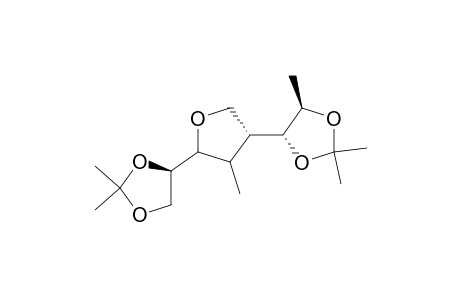 1,3-Dioxolane, 4-[5-(2,2-dimethyl-1,3-dioxolan-4-yl)tetrahydro-4-methyl-3-furanyl]-2,2,5-trimethyl-, [3R-[3.alpha.(4R*,5S*),4.alpha.,5.beta.(R*)]]-