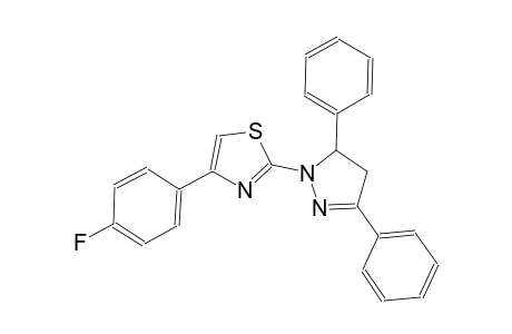 thiazole, 2-(4,5-dihydro-3,5-diphenyl-1H-pyrazol-1-yl)-4-(4-fluorophenyl)-