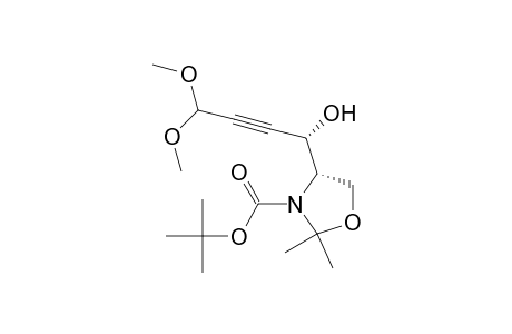 1,1-Dimethylethyl[S-(R(*),S(*)]-4-(1-Hydroxy-4,4-dimethoxy-2-butynyl)-2,2-dimethyl-3-oxazolidinecarboxylate