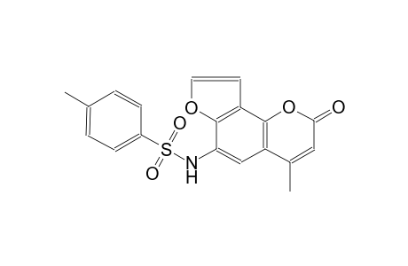 4-methyl-N-(4-methyl-2-oxo-2H-furo[2,3-h]chromen-6-yl)benzenesulfonamide