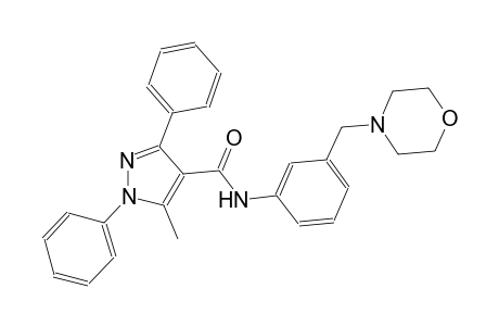 5-methyl-N-[3-(4-morpholinylmethyl)phenyl]-1,3-diphenyl-1H-pyrazole-4-carboxamide