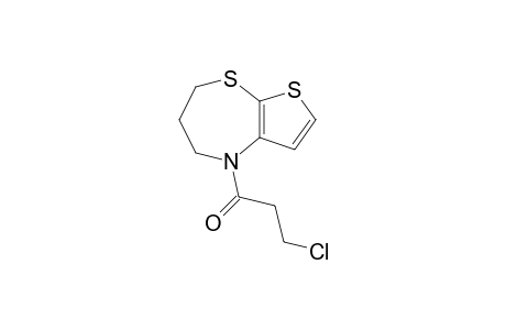 4-(3'-Chloropropanoyl)-4,5,6,7-tetrahydrothieno[2,3-b]-(1,4)-thiazepine