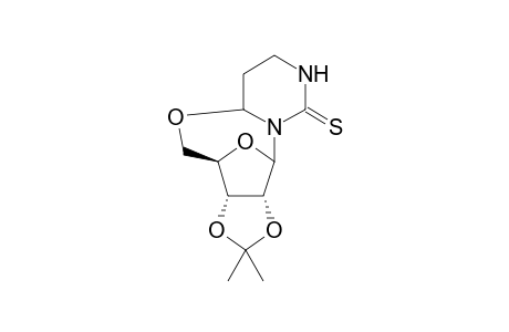 4,5'-anhydro-3-(2',3'-o-isopropylidene-.beta.-D-ribofuranosyl)-4-hydroxyhexahydropyrimidine-2-thione