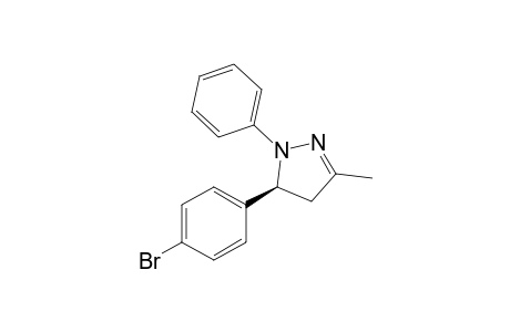 (S)-5-(4-Bromophenyl)-3-methyl-1-phenyl-4,5-dihydro-1H-pyrazole