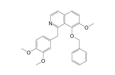 1-[(3,4-dimethoxyphenyl)methyl]-7-methoxy-8-phenylmethoxy-isoquinoline