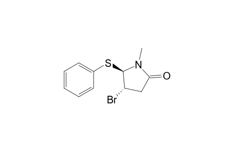 trans-4-Bromo-1-methyl-5-phenylthiopyrrolidin-2-one