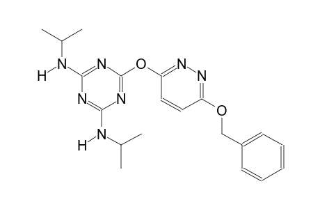 1,3,5-triazine-2,4-diamine, N~2~,N~4~-bis(1-methylethyl)-6-[[6-(phenylmethoxy)-3-pyridazinyl]oxy]-