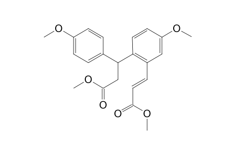 Methyl (E)-5-Methoxy-2-[2-methoxycarbonyl-1-(4-methoxyphenyl)ethyl]-2-carboxylate