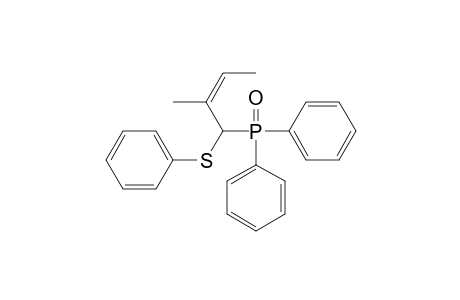 1-Diphenylphosphinoyl-2-methyl-1-phenylthiobut-2-ene