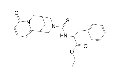 ethyl 2-({[(1S,9R)-6-oxo-7,11-diazatricyclo[7.3.1.0~2,7~]trideca-2,4-dien-11-yl]carbothioyl}amino)-3-phenylpropanoate