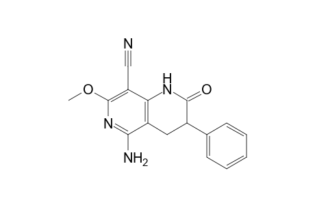 5-Amino-8-cyano-7-methoxy-3,4-dihydro-3-phenyl-1,6-naphthyridin-2(1H)-one
