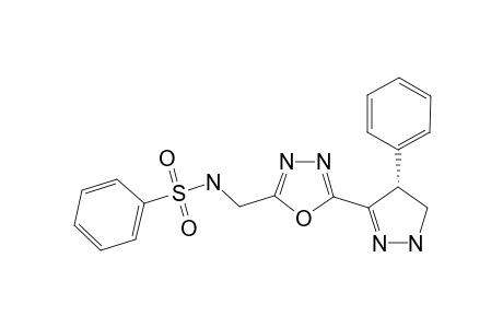 2-(PHENYLSULFONYLAMINOMETHYL)-5-(4-PHENYL-4,5-DIHYDRO-1H-PYRAZOL-3-YL)-1,3,4-OXADIAZOLE