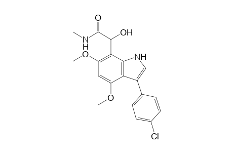 N-Methyl-2-(3'-(4"-chlorophenyl)-4',6'-dimethoxyindol-7'-yl)-2-hydroxyethanamide